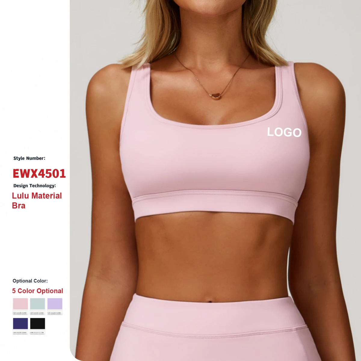 Custom High Quality Nude Feeling Yoga Bra Quick-Drying Tight Back Running Shockproof Yoga Underwear Women Sports Fitness Bra