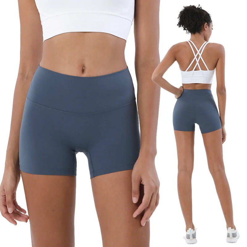 Nude Feel New Double-Sided Three-Quarter Yoga Pants for Women, European and American Style, High Waist, Hip-Lifting, Peach-Shape
