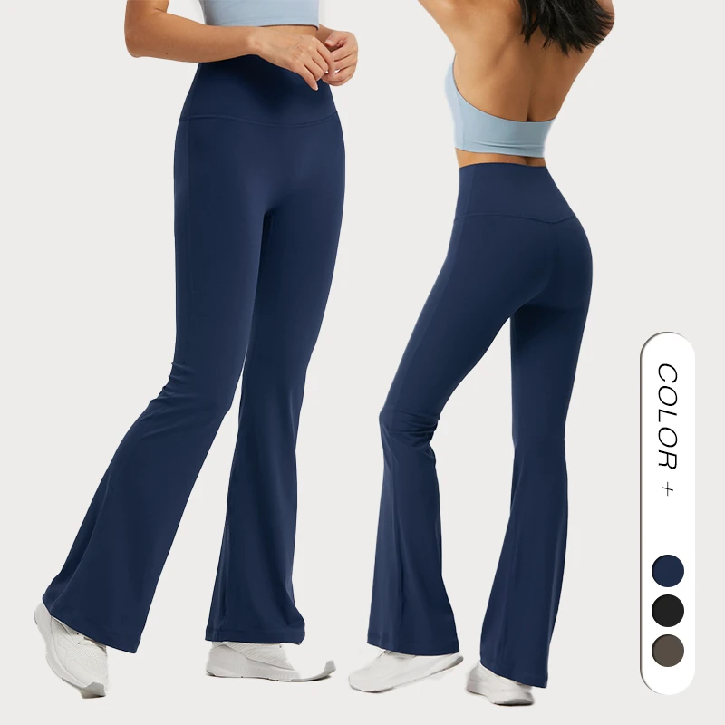 CK1524 Bootcut Wide Leg Pants for Women Tall Girl Long Flare Yoga Pants for Running Fitness Activewear Gym Wear