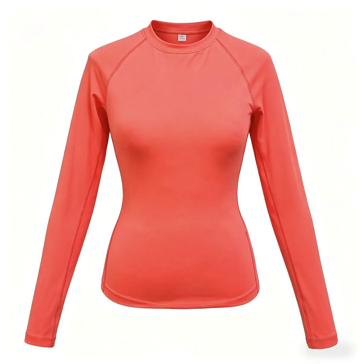 New Arrival Women's Gym Fitness Yoga Pilates Long Sleeve Regular Fit Lightweight Breathable Quick Dry Nylon Anti-Odor Sports