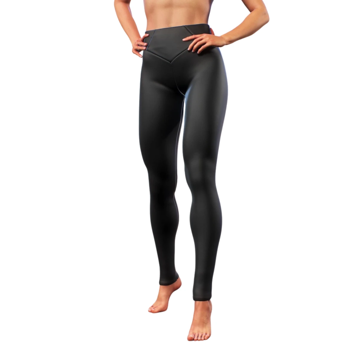 Handmade Fitness Tights Women's Gym Yoga Pants Solid Black Booty Shaping Leggings High Waisted Plus Size Women's Women's