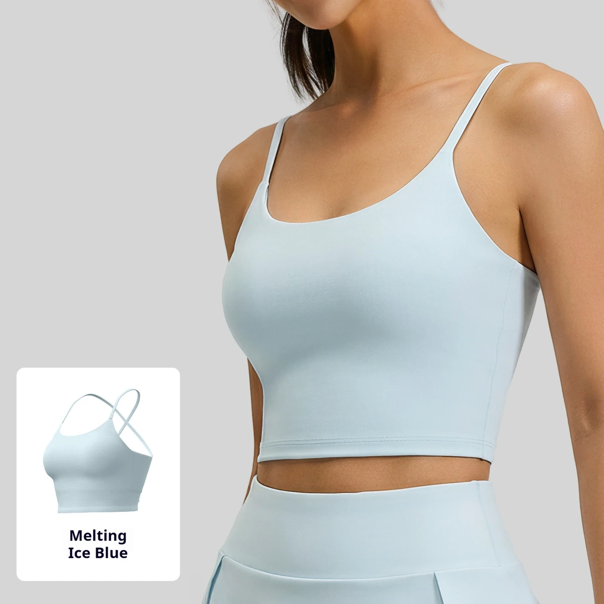 High Support Halter Quick Dry Women's Sports Bras with Built-in Bra High Stretch Yoga Top Vest for Fitness