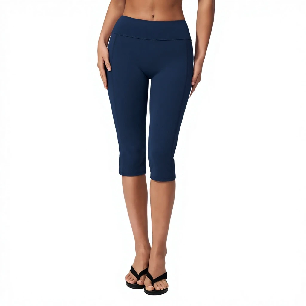 Women's Yoga Fitness Pants Peach Hip High Waist Sweat-Wicking Belly Tinting Slim-Fit Running Sports Cropped Color