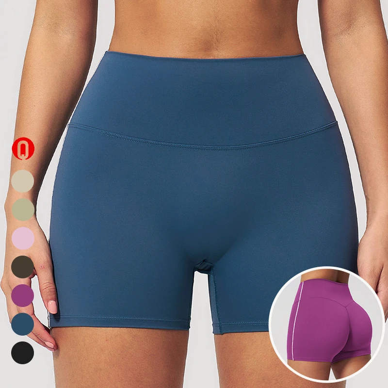 New Custom Running Workout Activewear High Waist Quick Dry Casual Sports Yoga Wear Gym Fitness Butt Lift Shorts For Women