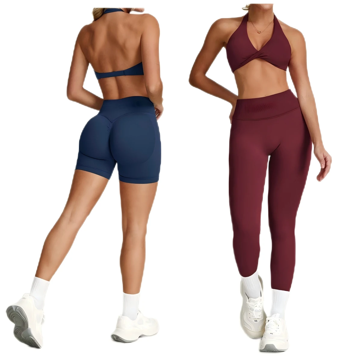 New Yoga Set High Impact Sports Bra Leggings for Women Fitness Workout Gym Sports Bra Pants Customize logo Supported