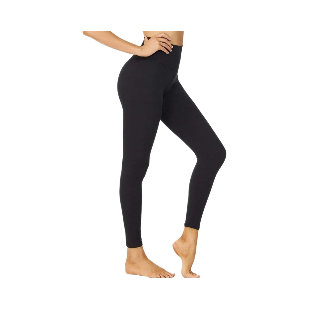 NexiEpoch High Waisted Leggings for Women-Black Tummy Control Compression Soft Yoga Pants Vintage Style Spandex/Nylon Full