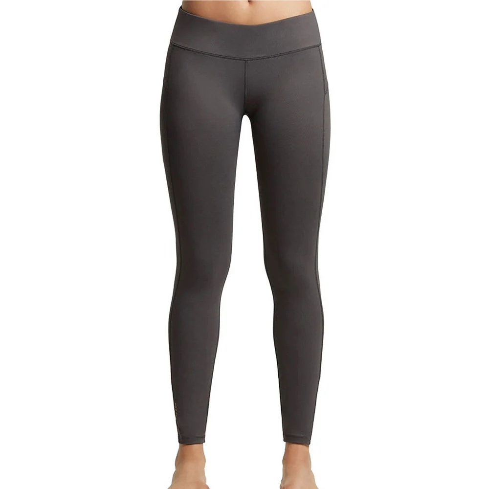 Womens Simple High Waist Solid Spandex/Nylon Four-Way Stretch Breathable Ankle-Length Fitness Pants