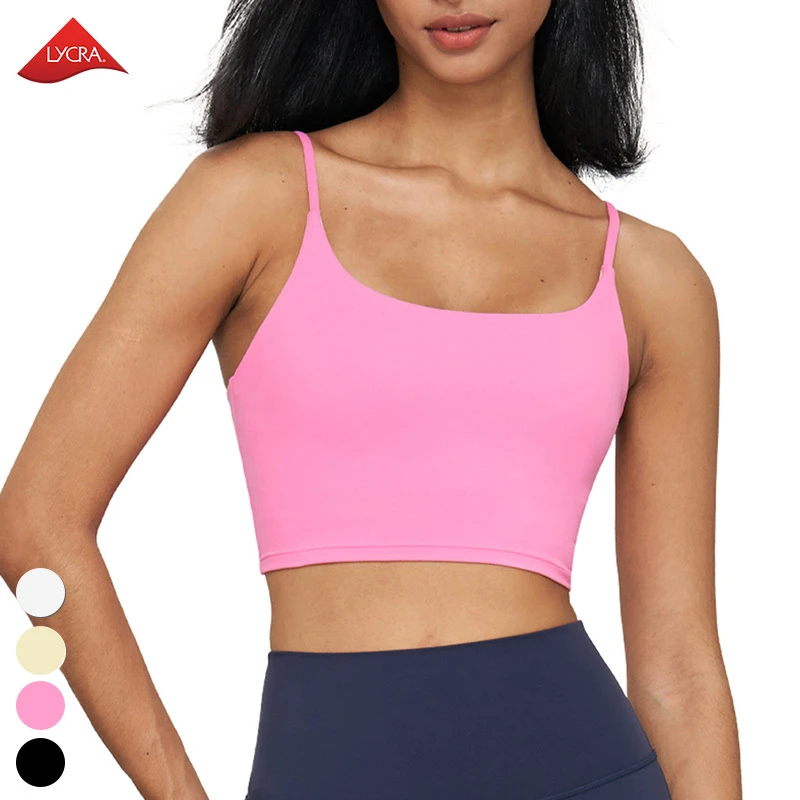 Breathable Womens Sportswear Custom Logo Sport Bras Sexy U Neck Thin Straps Gym Underwear Fitness Yoga Top Sports Bra for Women