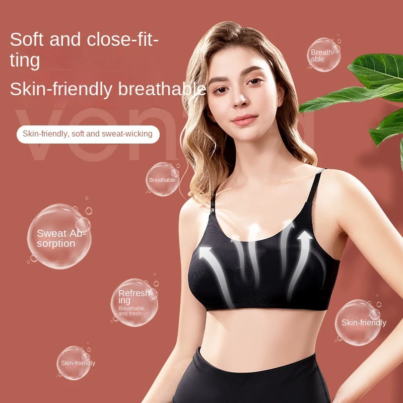 Intelligent Female Sports Bra With Electric Breast Massager Breathable Chest Vibration Underwear Constant Temperature Sports Bra