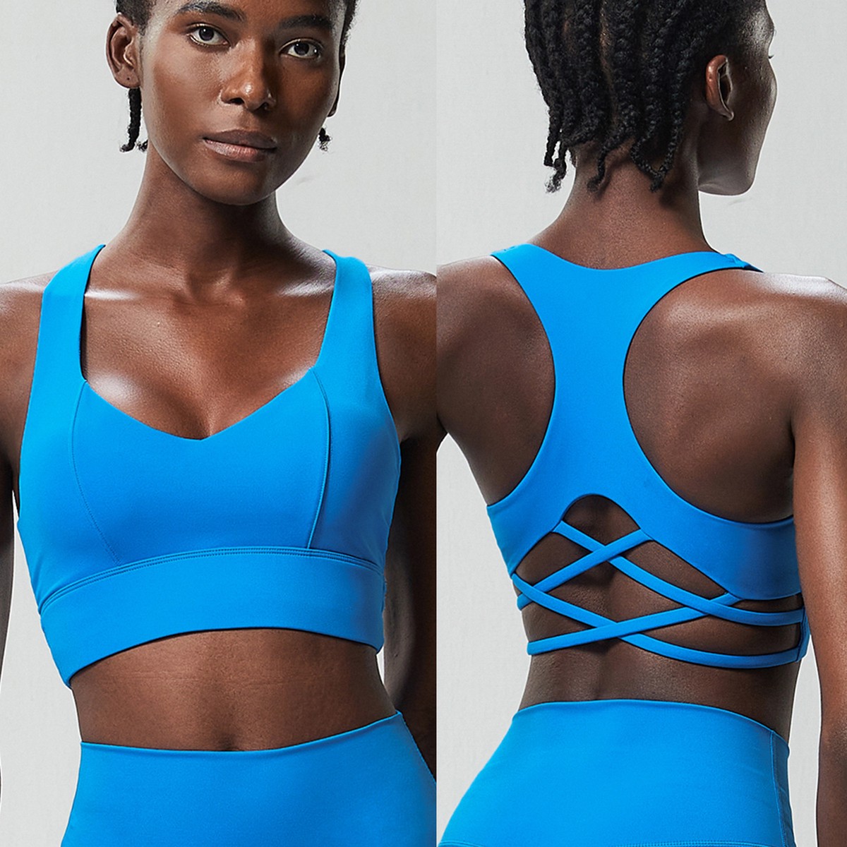 High Strength French I-shaped Beautiful Back Sports Intimates Women's Plus Size Vest Fitness Yoga Bra Running Tops