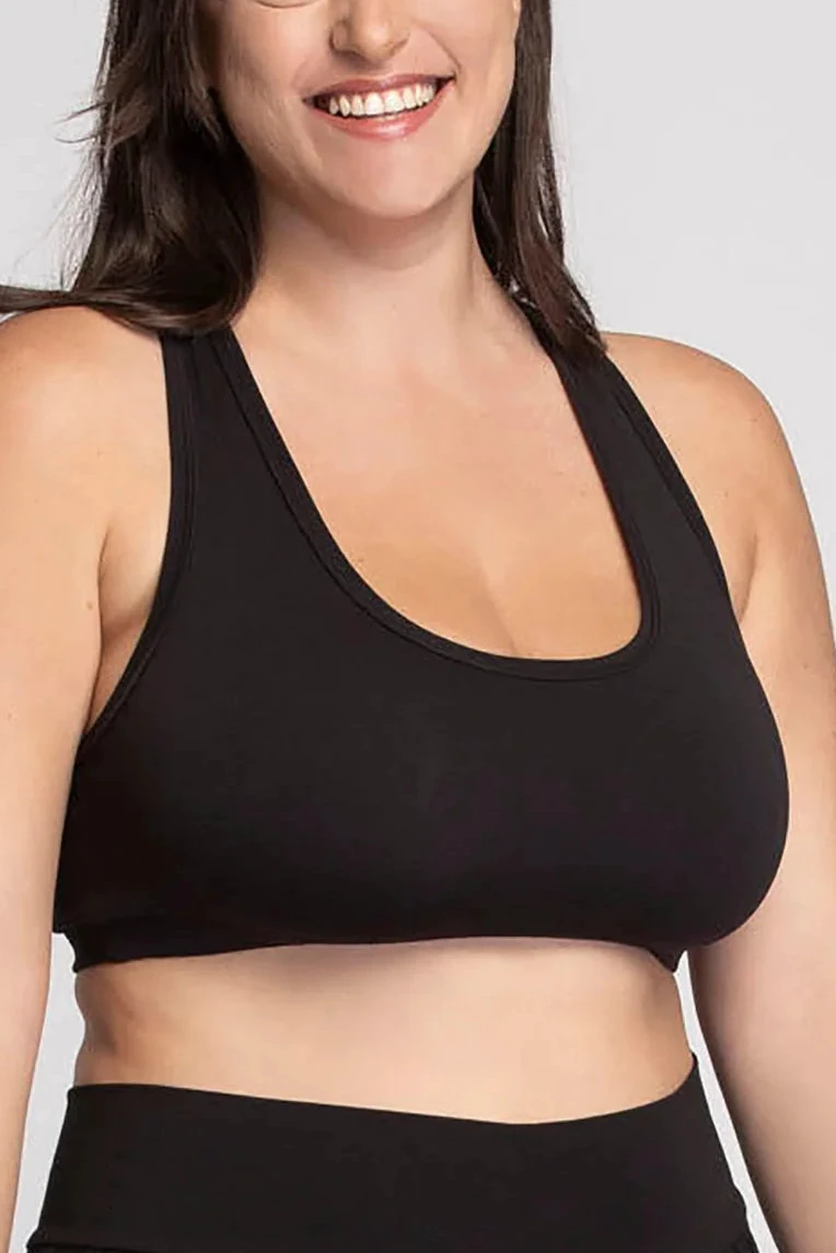 Ladies' Racerback Sports Bra Four-way Stretch Plus Size Sports Bra Removable Breast Pads Organic Cotton Sports Bra Plus Size
