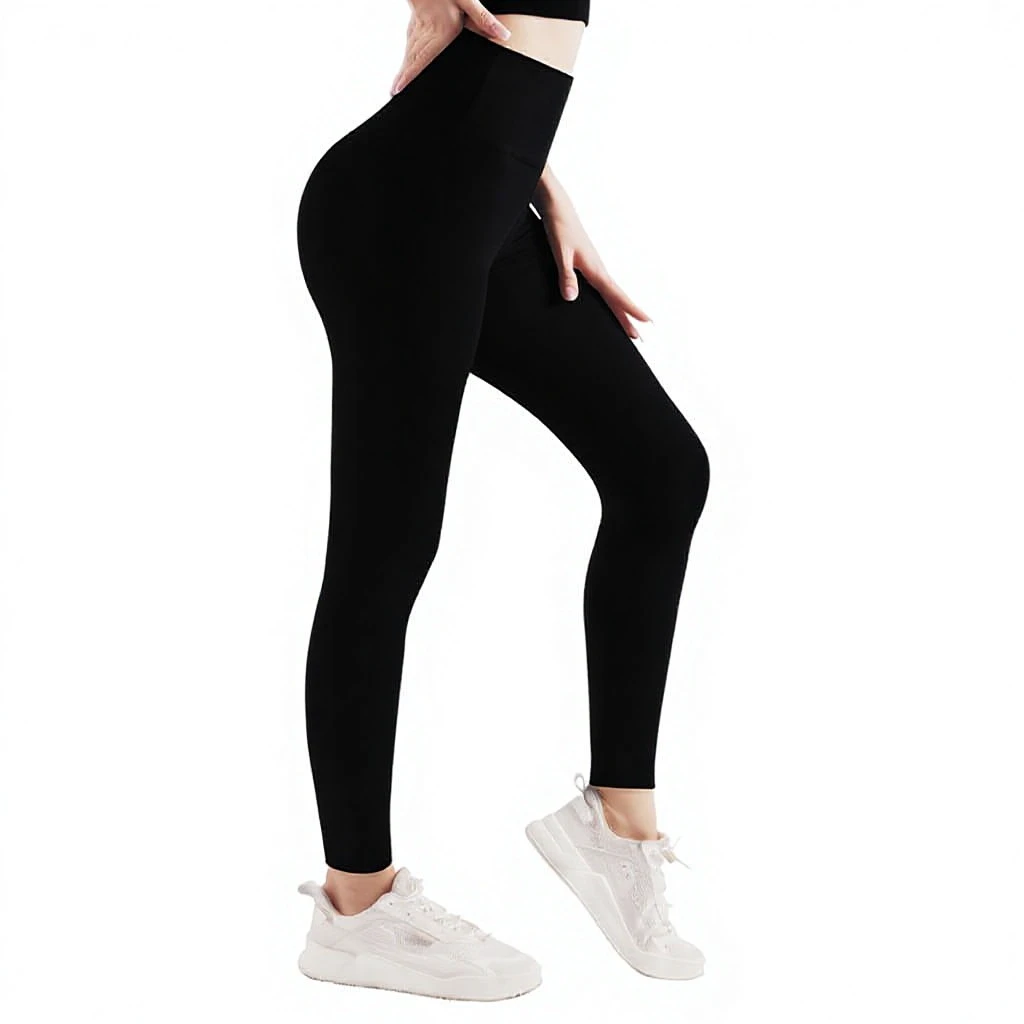 OEM/ODM Women's Solid High Waist Leggings Yoga Pants Stretchy Quick Dry for Tummy Control for Fitness Running Pilates