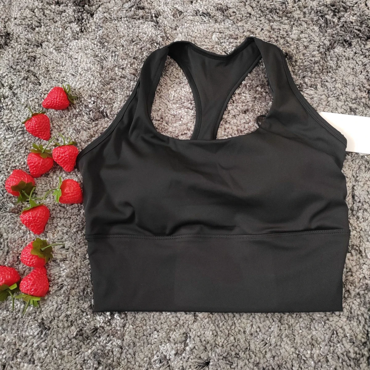 Adjustable V-neck Sports Bra for Women Comfortable Spaghetti Straps Triangle Bra Breast Pads Sexy Yoga