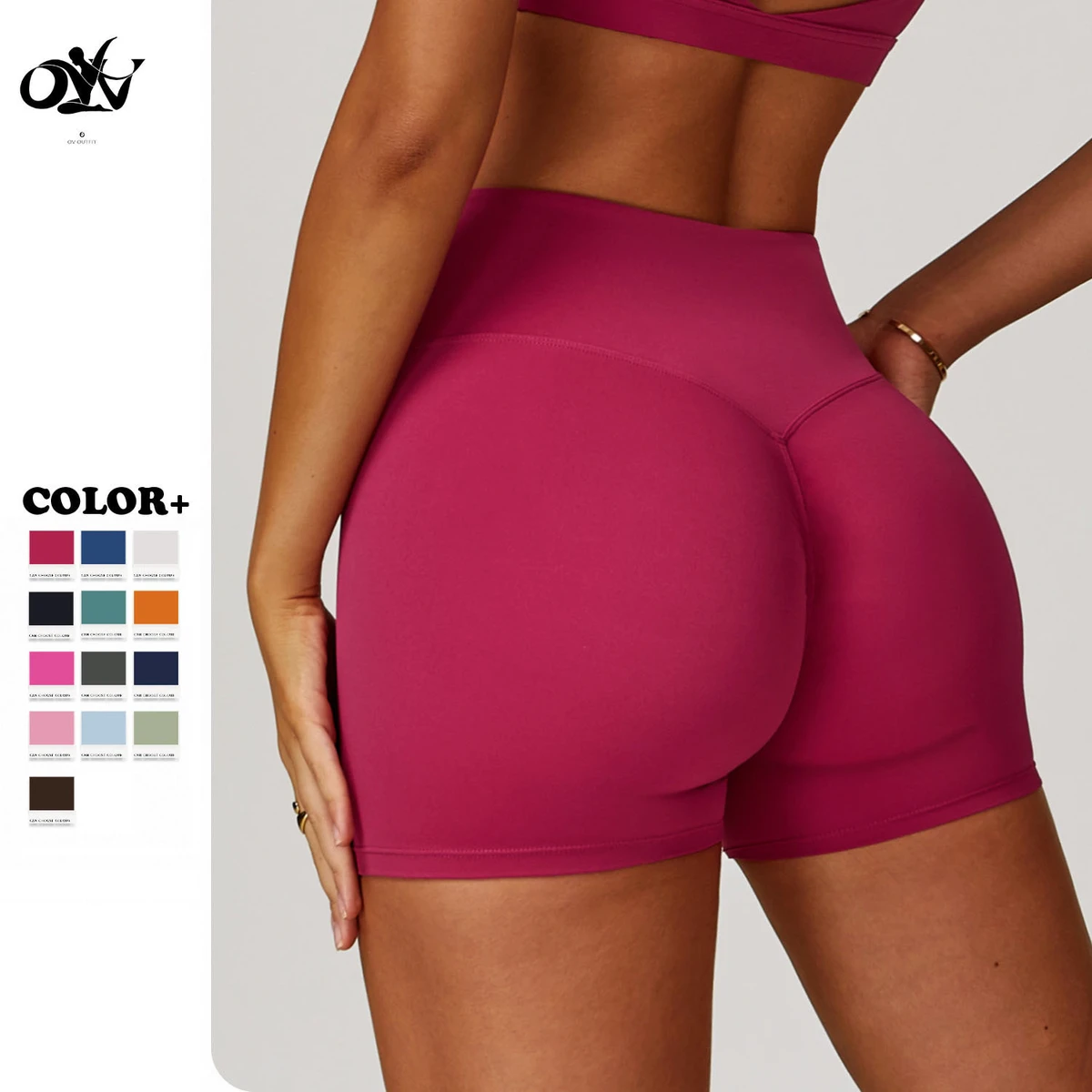 Wholesale Soft Comfortable Tight Yoga Pants Quick-drying Breathable Sports Leggings High Waist Lift Buttocks Women Yoga Short