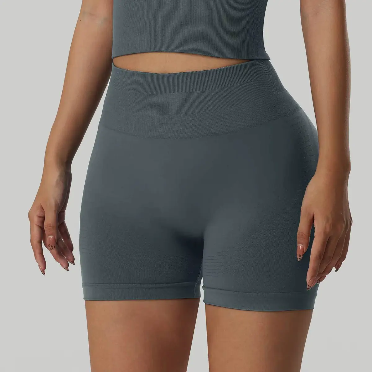 Women's High Waist Tight Seamless Yoga Pants Quick-Drying Running Shorts with Hip Waist Fitness Features Sports Bras Category