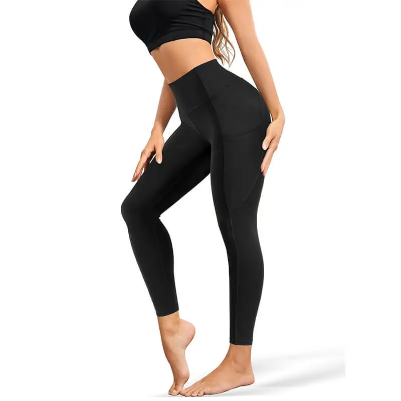 New Arrival Hot Sale Women's Seamless Rib Gym Sports Wear Organic Fitness Clothing Plaid Knee-Length Elastic-Waist Yoga Set