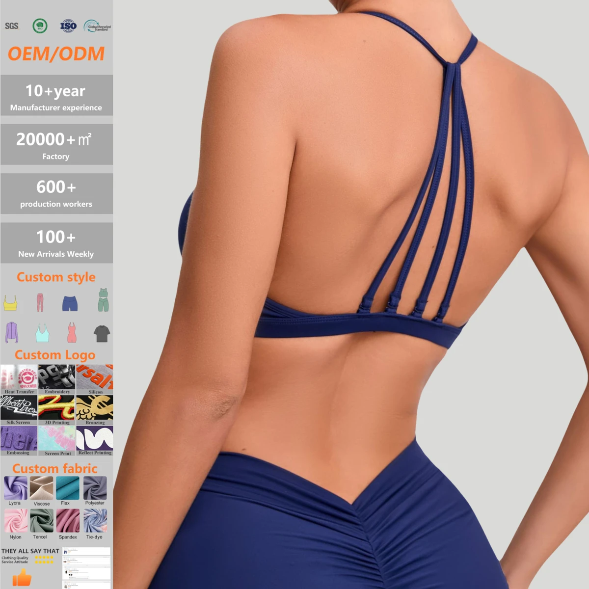 Wholesale Oem Large Size Full Cup Products Custom Gym Sexy High Support Gym Clothes Push-up Women's Sports Bra