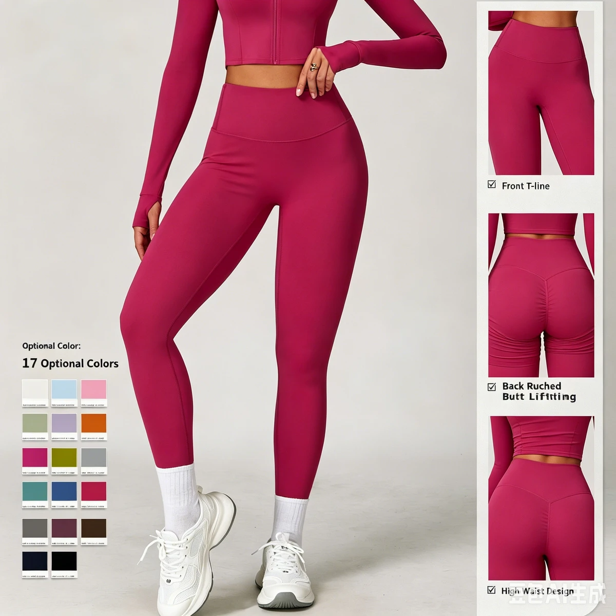 Women's High Waist Elastic Waist Quick Dry Yoga Pants Four-Way Stretch Spandex Lightweight Breathable Fabric Wide Leg Solid