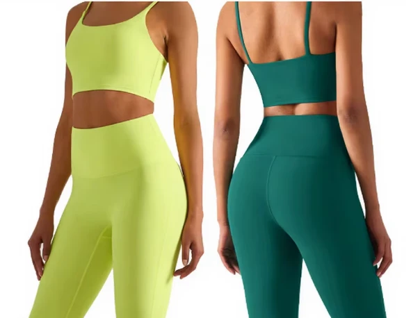 Girls' Fitness Yoga Pants High Waisted Ankle-Length Elastic Waist Lightweight with Pockets
