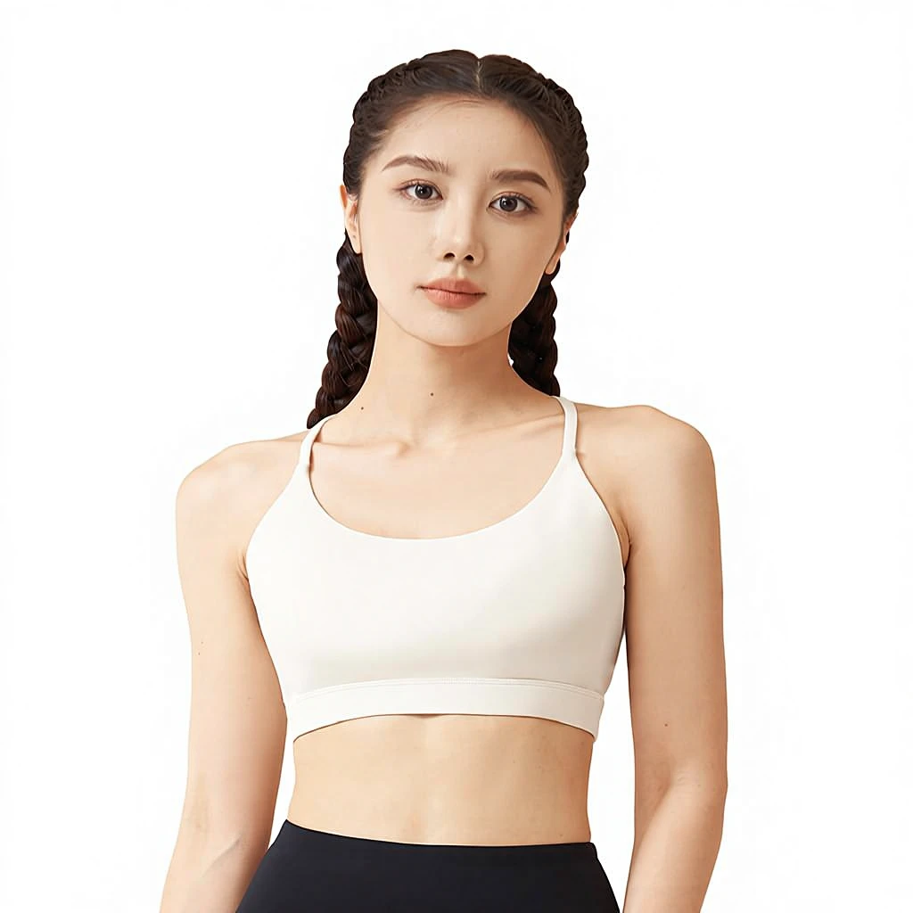 One-piece Sports Bra for Women, High-elastic Halter Neck Yoga Bra, Training Back Support Fitness Camisole.