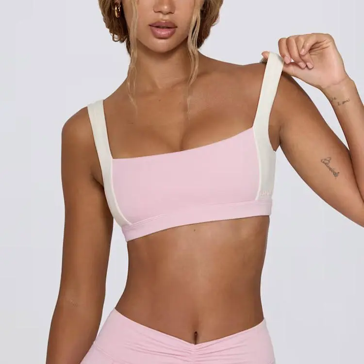 Quick-Drying Front Shockproof High Support Plus Size Removable Pads Customizable Sweat-Wicking Eco-Friendly Sports Bra