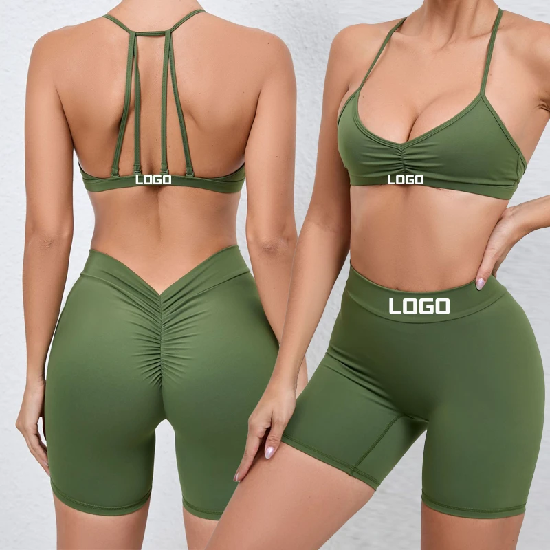 Hot Selling Gym Fitness Sets by Manufacturer Seamless 2-Piece Yoga Sets for Women