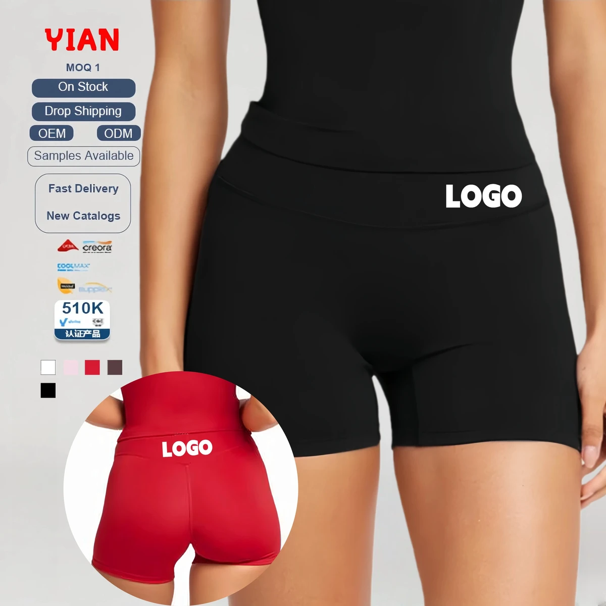 Solid Color High Waist Shorts for Women Nude Feel Butt Lifting Tight Fitness Gym Wear Outdoor Workout Yoga Shorts