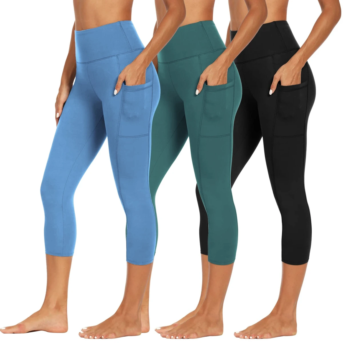 Cross-border Special Zone Sports Fitness Full-Length Pocket Peach for Wrinkle-Resistant Pants Running Hip-lifting High Yoga