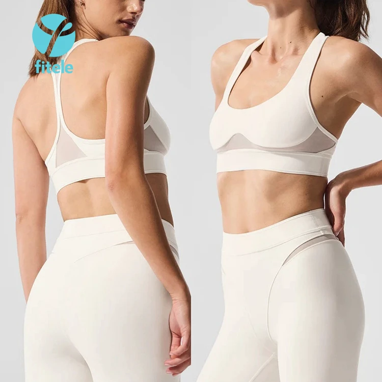2026 Hot Sale Custom Logo Sports Bra Low Rise Gym Legging Set High Quality Solid Pattern Yoga Wear for Women New