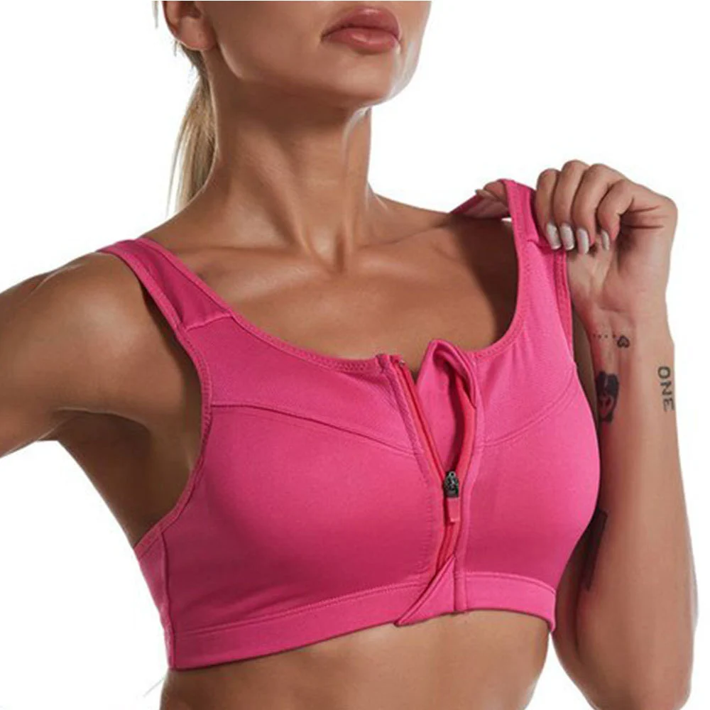 Women's Wire Free Breathable Knitted Everyday Fitness Bra Stretchable High Impact Support for Workouts