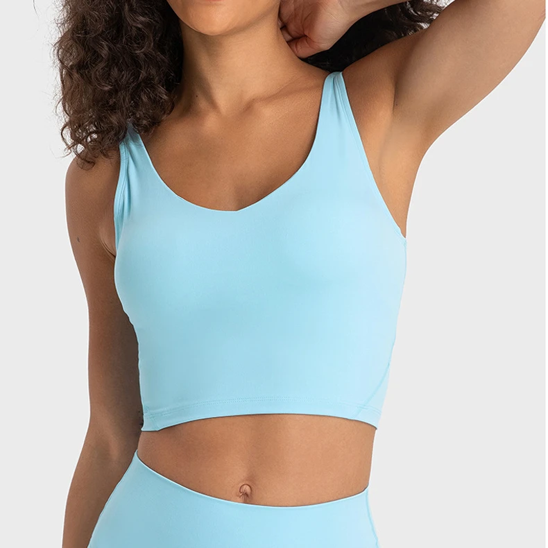 Womens Sports Bra Shockproof Performance Wear Girls Short Crop Top Gym Tops for Ladies China Sports Clothing Manufacturer
