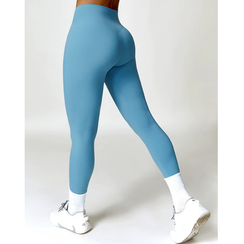 Wholesale Custom Logo Yoga Pants Women Fitness Leggings Running High Waist Slim Push Up Sport Leggings Gym Workout Female