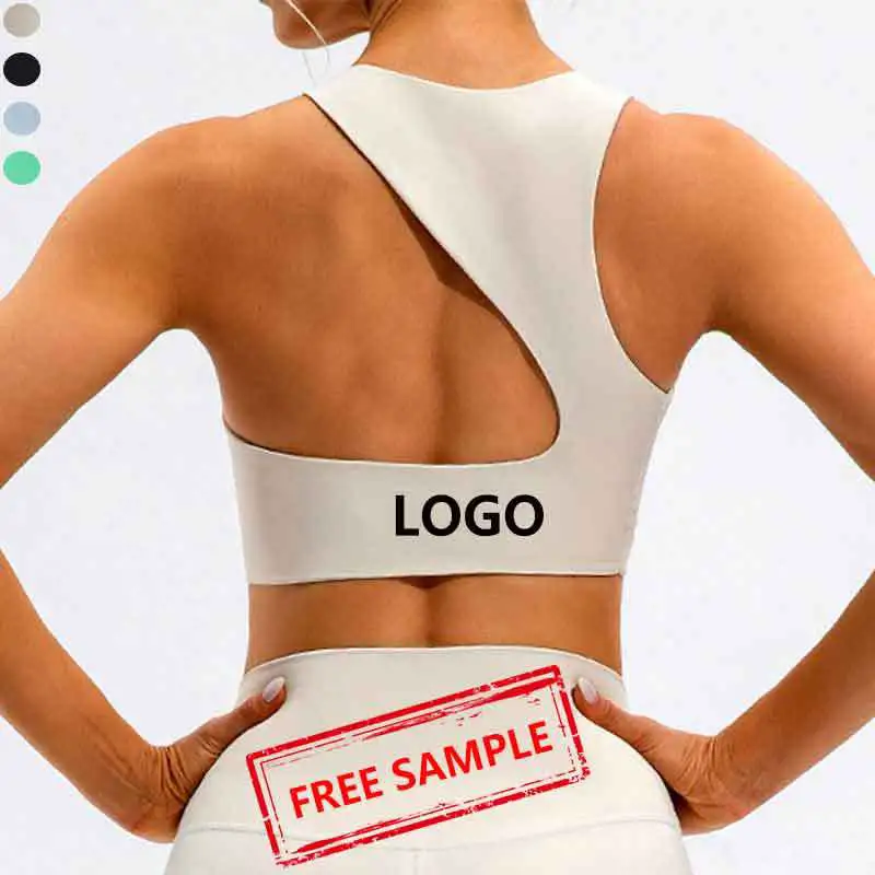 Hot Sale Sexy Design Shockproof Sports Yoga Bra Top Girls Gym Fitness Wear Bras Custom Logo Hollow Out Workout Vest For Women