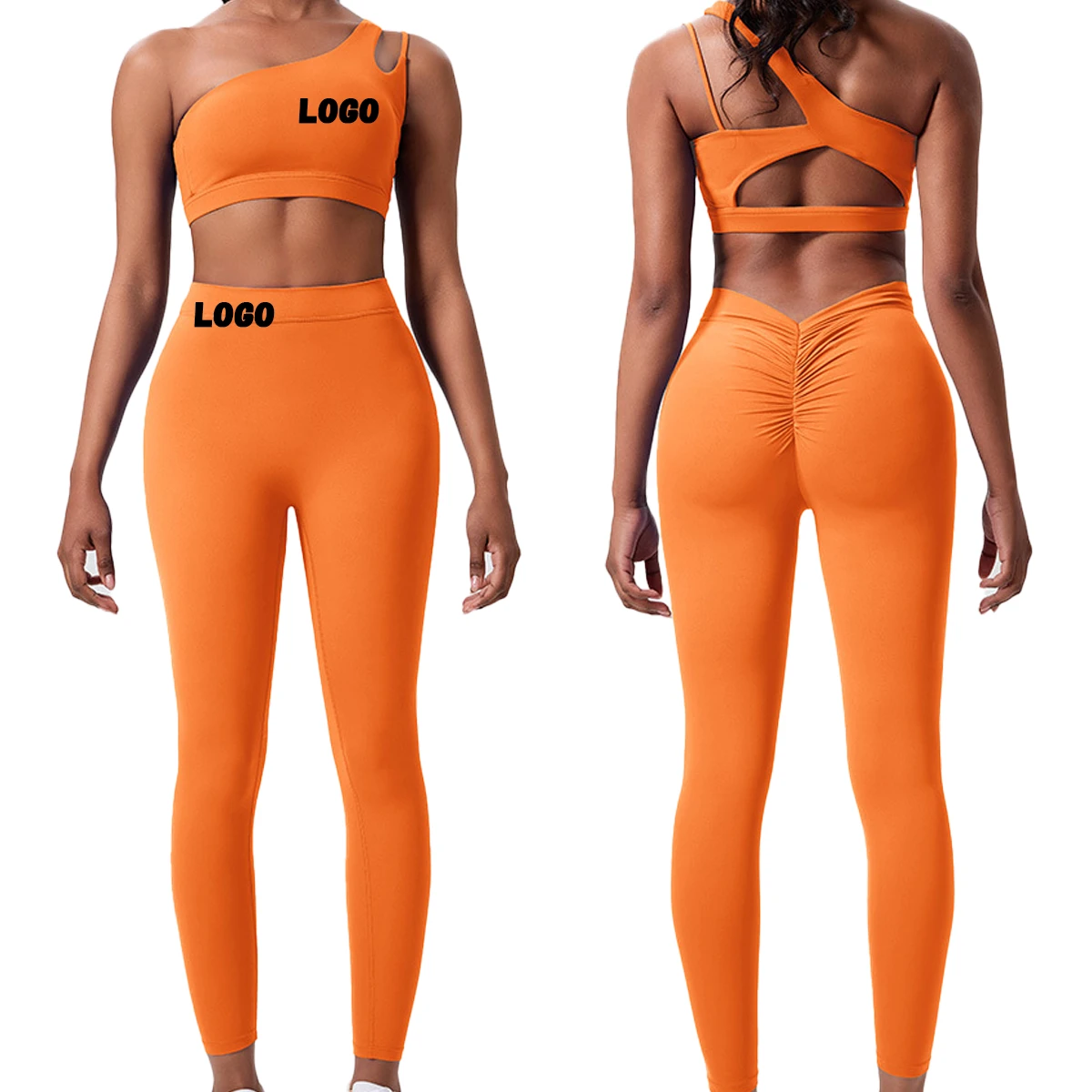 2026 Beauty Back Yoga Suit Set Two-piece High Waist And Hip Lifting Running Fitness Suit Set Wholesale Women