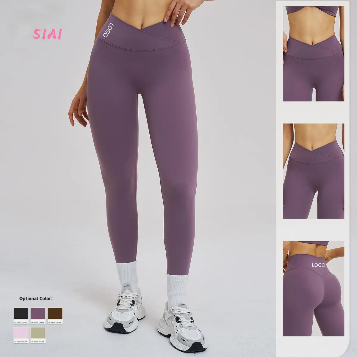 2026 Breathable Plus Gym Workout Activewear High Waist Yoga Leggings Solid Seamless Four-Way Stretch Quick Dry Lightweight