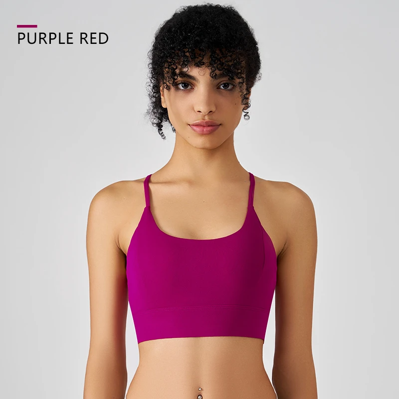 High Support Yoga Bra Breathable and Stretchy for High for Impact Workouts and Fitness Simple Style Sweat Wicking
