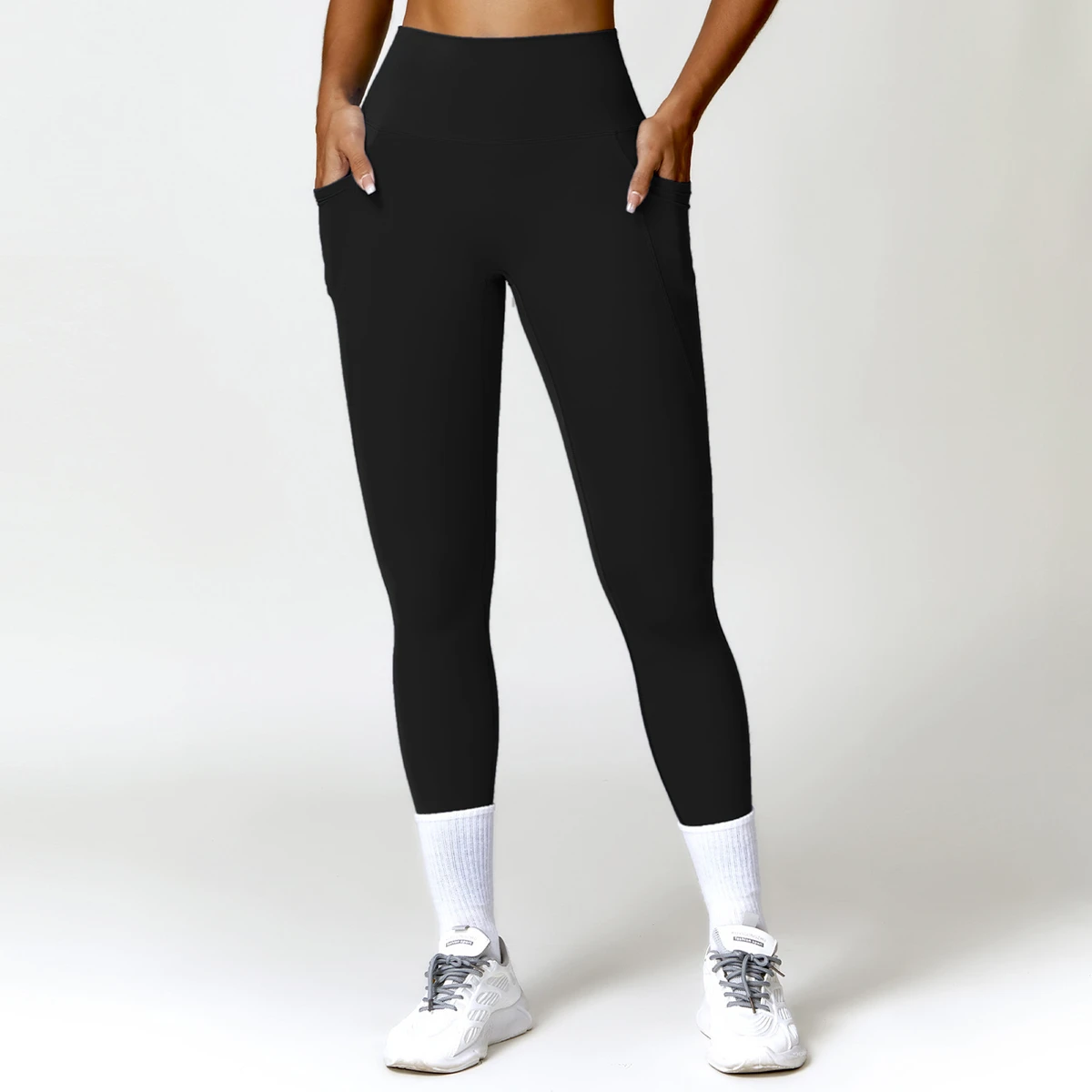 Tight Waist Yoga Pants for Women Slimming and Lifting Buttocks Tight Fitting Sports Pants Quick Drying Running and Fitness Pants
