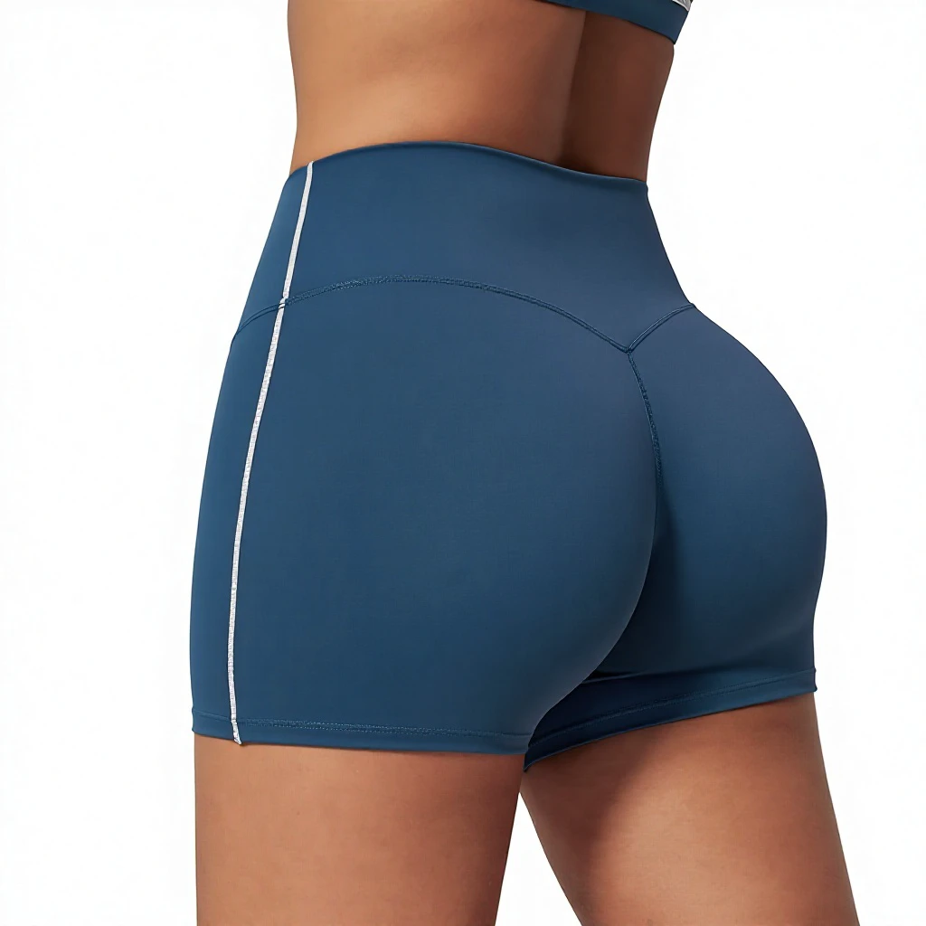 Women High Waist Yoga Shorts Butt Lifting Scrunch Seamless Fitness Gym Workout Shorts