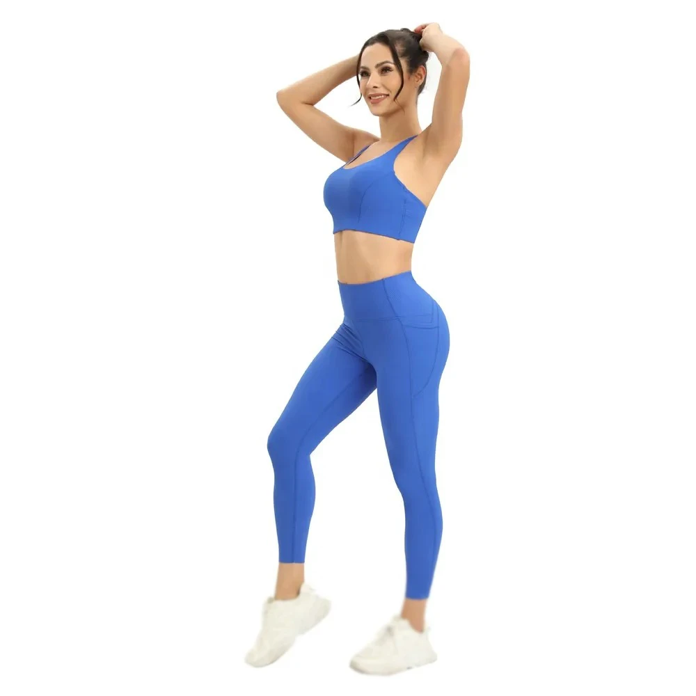 Women Sports Bra and leggings sets Fitness Workout Leggings yoga sets Breathable Seamless Sportswear Women Yoga Sets
