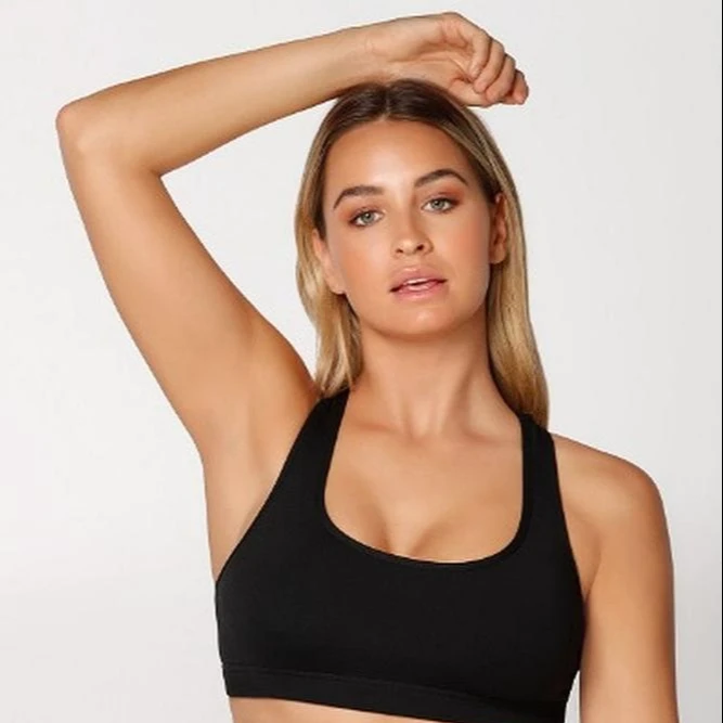 Wholesale Plus Size Simple Fitness Gym Running Yoga Sports Bra Nude Tube High Support Breathable Sexy