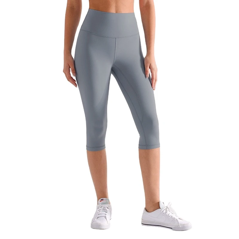 Women's Customizable High-Waisted Yoga Pants Drawstring Design Four-Way Stretch Spandex/Nylon Lightweight Breathable Plus Size