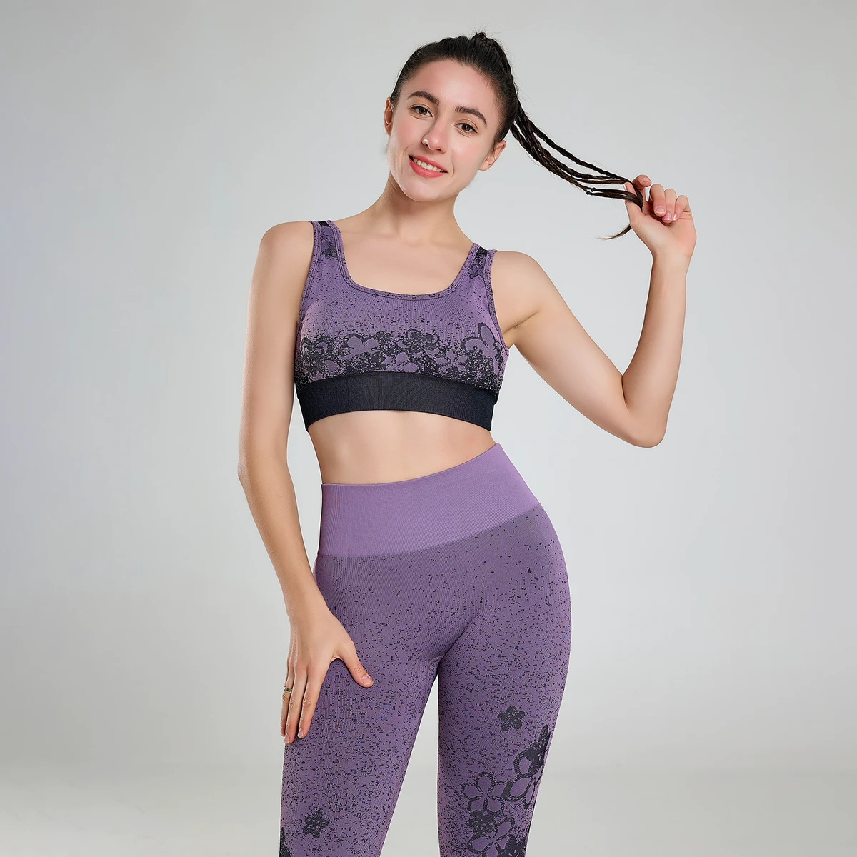 High Waisted Leggings for Women Soft Opaque Slim Tummy Control Printed Pants for Running Cycling Yoga Leggings