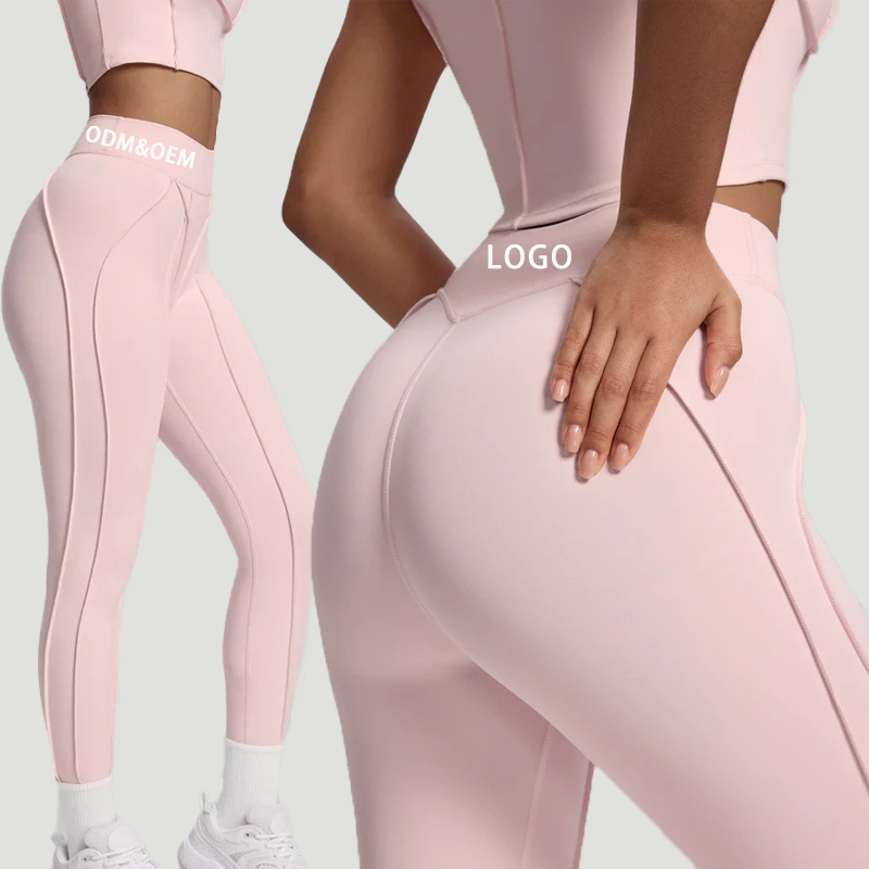 ODM High-waist Yoga Pants for Women Ruched Butt Exercise Base Leggings Elastic and Quick-drying Fitness Pants