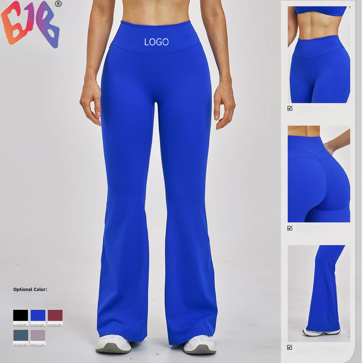Brushed Flare Yoga Pants High Waist Slim Fit Bootcut Workout Leggings Womens Outdoor Running Casual Activewear