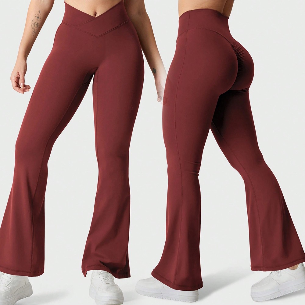 OEM Women's High Waist Solid Yoga Leggings Four-Way Stretch Lightweight Sweat-Wicking Quick Dry Breathable Full Length Active