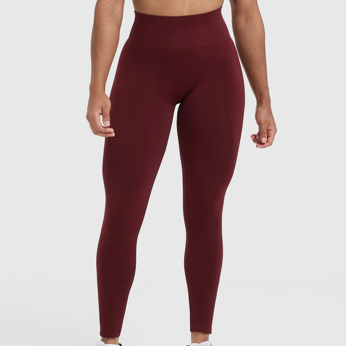 Hot Sale Lightweight Slim Fit Women Leggings Mid Waist Spandex/Nylon Active Wear Elastic Yoga Pants