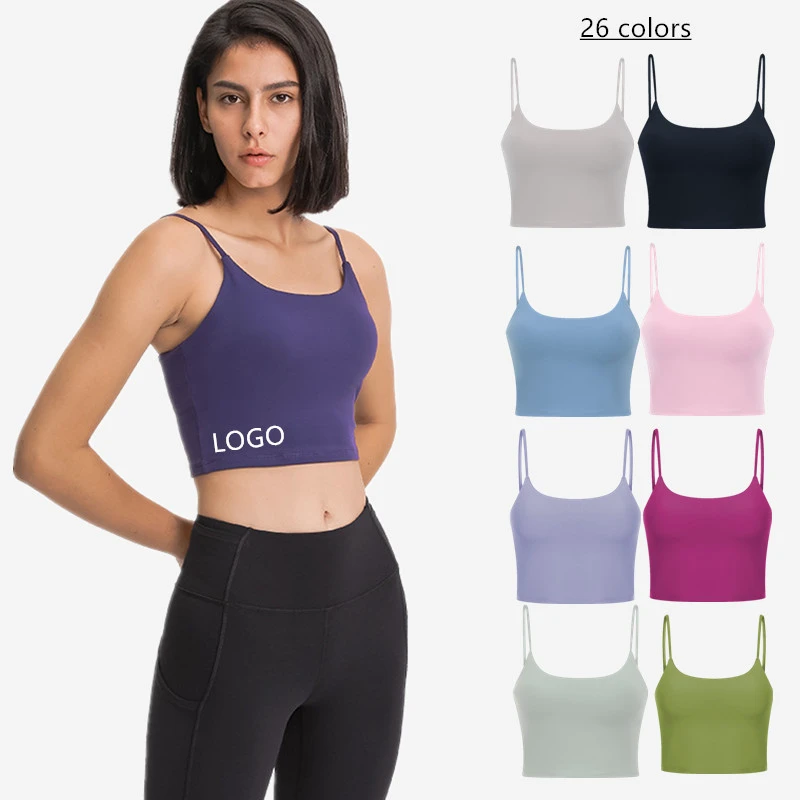 Longline Wild Light Support Ropa De Mujer Strappy Sport Yoga Bra Tops With Built in Bra