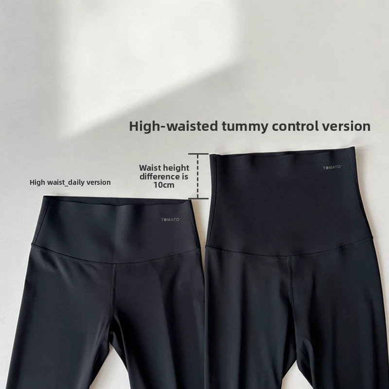 Spring And Autumn Tummy Control Slim High Waist Nine-inch Length Tight Pants Large Size Women's Leggings