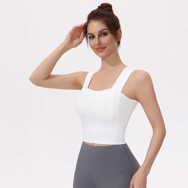 Stylish Seamless Fast-Drying Yoga Bra for Women Lightweight Breathable with Custom Logo on Back Plus Size Sports Bra