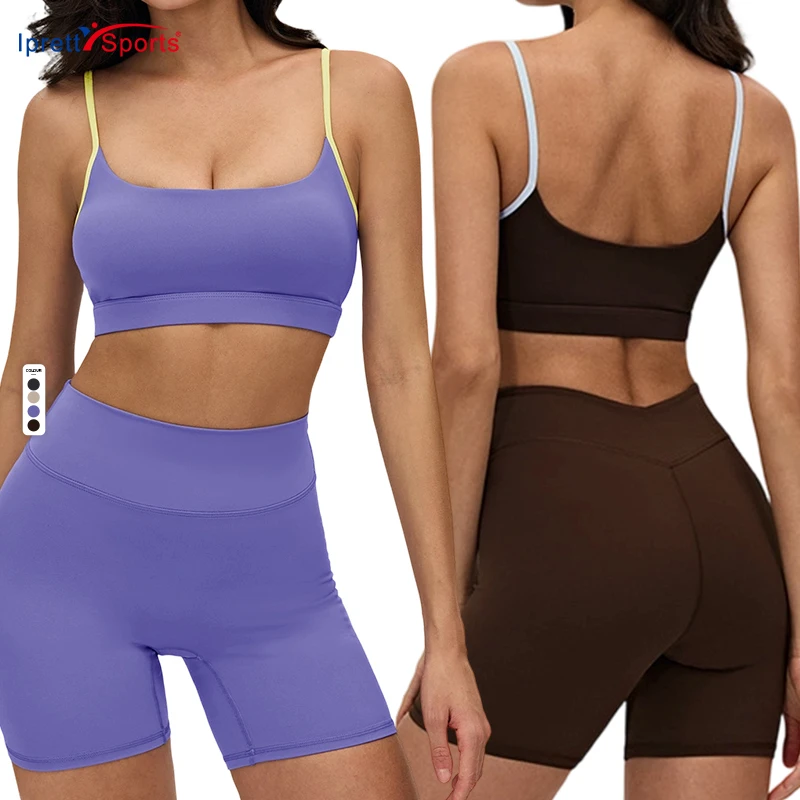 Skin-Friendly High Support Yoga Bra for Women with Removable Padded Custom Pilates Apparel Workout Outfit Yoga Sports Bra